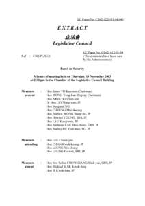 LC Paper No. CB[removed])  EXTRACT 立法會 Legislative Council