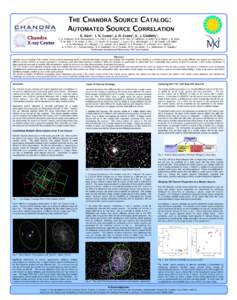 THE CHANDRA SOURCE CATALOG: AUTOMATED SOURCE CORRELATION R. Hain¹, I. N. Evans¹, J. D. Evans¹, K. J. Glotfelty¹, C. S. Anderson¹, N. R. Bonaventura¹, J. C. Chen¹, J. E. Davis², S. M. Doe¹, G. Fabbiano¹, E. Gall