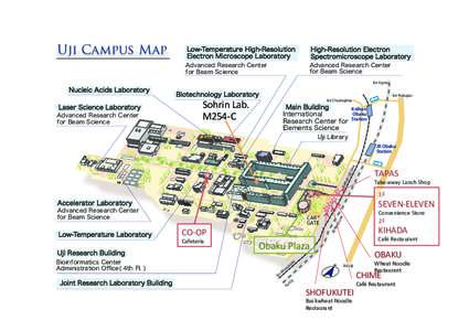 Uji Campus Map  Low-Temperature High-Resolution Electron Microscope Laboratory  Advanced Research Center