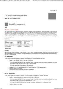 Research Bulletin > Information for Swinburne Researchers > Swinburne Research > Swinburne University of Technology