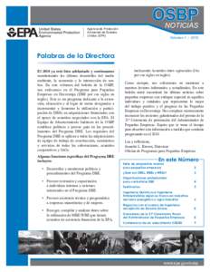 OSBP Noticias Volumen 1, 2010