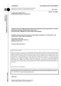 Unclassified  ENV/EPOC/EAP/WATER[removed]Organisation de Coopération et de Développement Économiques Organisation for Economic Co-operation and Development