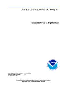 CDR Program Master Template