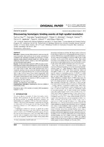 BIOINFORMATICS  ORIGINAL PAPER Genome analysis