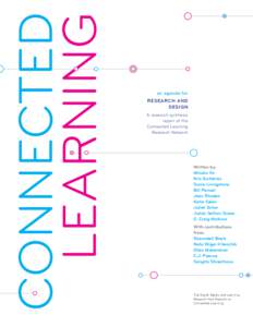 CONNECTED LEARNING an agenda for  RESEARCH AND