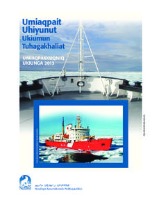 2013 Sealift Report Final - Inuinnaqtun