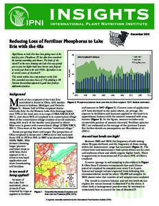 December[removed]Reducing Loss of Fertilizer Phosphorus to Lake Erie with the 4Rs Algal blooms in Lake Erie have been getting worse in the past few years. Phosphorus (P) has often been considered