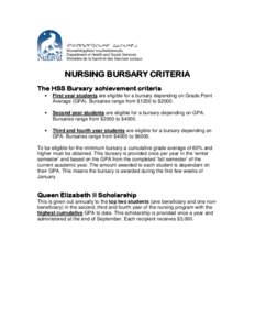 Microsoft Word - Nursing Bursary_Scholarship Criteria 2008_2009.doc