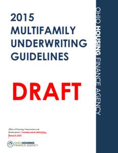 2015 MULTIFAMILY UNDERWRITING GUIDELINES  DRAFT