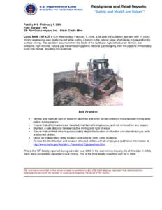Fatality #19 - February 1, 2006 Fire - Surface - WV Elk Run Coal company Inc. - Black Castle Mine COAL MINE FATALITY - On Wednesday, February 1, 2006, a 58-year old bulldozer operator with 15 years mining experience was 