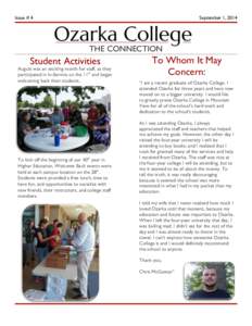 Issue # 4  September 1, 2014 THE CONNECTION