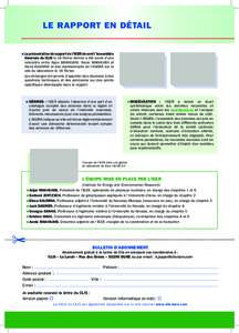 LE RAPPORT EN DÉTAIL l La présentation du rapport de l’IEER devant l’Assemblée Générale du CLIS le 14 février dernier a été suivie d’une rencontre entre Arjun MAKHIJANI, Annie MAKHIJANI et Elena KALININA e