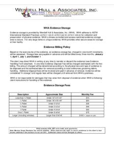 Microsoft Word - Evidence Fee Scheduledoc