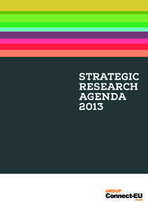 STRATEGIC RESEARCH AGENDA 2013  HEALTH CONNECT-EU GROUP