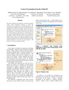 Educational psychology / Distance education / Teaching / Interactive whiteboard / E-learning / Microsoft PowerPoint / Presentation slide / Active learning / Lecture / Education / Educational technology / Office equipment