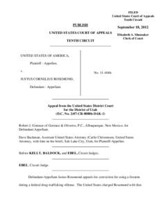 FILED United States Court of Appeals Tenth Circuit PUBLISH