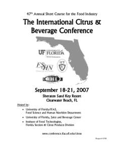 Florida / The Coca-Cola Company / Citrus / Coca-Cola / Orange juice / Firmenich / Food and drink / University of Florida / Southern United States