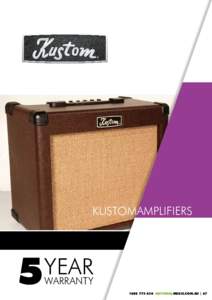 Guitar amplifier / Kustom Amplification / Technology / TRS connector / Kustom Sienna 65 Combo / Instrument amplifiers / Electronics / Electronic engineering