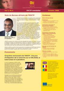 E D C T P European and Developing Countries Clinical Trials Partnership Vol 3, No 4  EDCTP newsletter