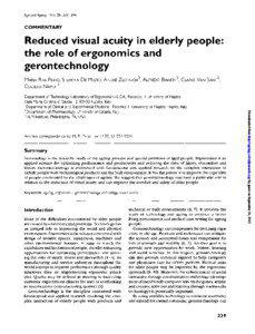 Design / Occupational safety and health / Health / Design for X / Occupational therapy / Lighting / Visual acuity / Human factors / International Ergonomics Association / Ergonomics / Systems psychology / Medicine