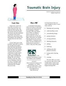 Traumatic Brain Injury Disabililty Fact Sheet