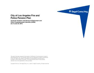 Actuarial science / Knowledge / Employment compensation / Pension / Personal finance / Actuary / The Segal Company / GASB 45 / Minimum municipal obligation / Insurance / Financial economics / Economics