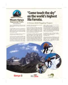Mt. Kenya National Park Press supplement