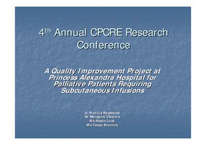 4th Annual CPCRE Research Conference