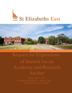 St Elizabeths East  Request for Expressions of Interest for an Academic and Research Anchor