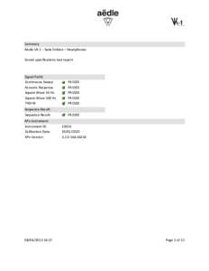 Summary Aëdle VK-1 - Serie Edition – Headphones Sound specifications test report Signal Path1 Continuous Sweep