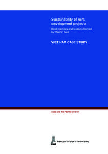 Sustainability of rural development projects Best practices and lessons learned by IFAD in Asia  VIET NAM CASE STUDY