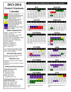 [removed]District Scholastic Calendar