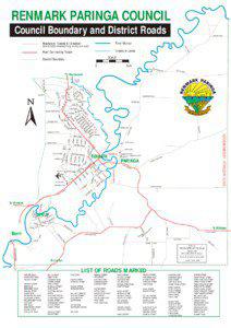 RENMARK PARINGA COUNCIL Council Boundary and District Roads Roadways: Sealed & Unsealed