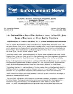 Microsoft Word - LA Water Board sends letter of intent to ACOE