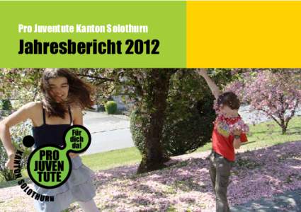 Pro Juventute Kanton Solothurn  Jahresbericht 2012 Inhaltsverzeichnis
