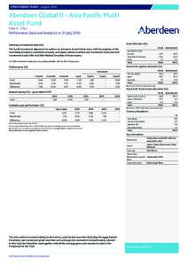 OPEN ENDED FUND – AugustAberdeen Global II - Asia Pacific Multi Asset Fund Class X - 2 Acc