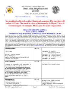 West Hills /  Los Angeles / Geography of California / Southern California / Los Angeles County /  California / Neighborhood councils / Neighborhoods / Public comment