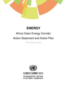 ENERGY Africa Clean Energy Corridor Action Statement and Action Plan Provisional copy  Africa Clean Energy Corridor