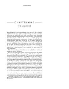 Copyrighted Material  CHAPTER ONE THE ARGUMENT