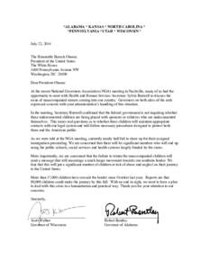 Microsoft Word - FINAL UAC GOV Letter to POTUS 72214