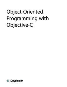 Object-Oriented Programming with Objective-C Contents