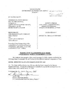 consent agreement, oronogo duenweg mining belt superfund site, joplin, missouri, january 7, 2009, cercla[removed]