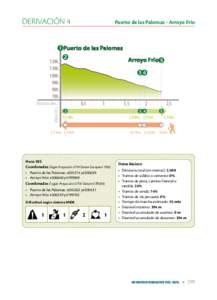 DERIVACIÓN 4	  Puerto de las Palomas - Arroyo Frío 1 Puerto de las Palomas 1200