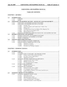 Mn/DoT Surveying and Mapping Manual