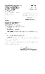 FILED  ORDER OF HON. BRYAN D. GARRUTO, J.S.C. SUPENOR COURT OF NEW JERSEY MIDDLESEX COUNTY SUPERIOR COURT LAW DIVISION: MIDDLESEX COUNTY