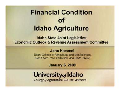 United States Department of Agriculture / Idaho / Farm income