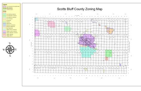 Legend  Scotts Bluff County Zoning Map Zoning Boundaries