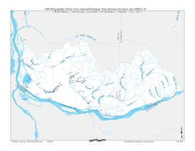 2008 Water Quality 303(d)-5 List: Salmon/Washougal Water Resource Inventory Area (WRIA[removed]d) Parameters: Dissolved Oxygen  Fecal Coliform