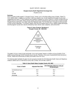 INJURY REPORT, [removed]Douglas County Health Department Coverage Area Douglas County Summary Injury is a public health problem in Douglas County. Overall, injury is the fifth leading cause of death (Table D1). From 199