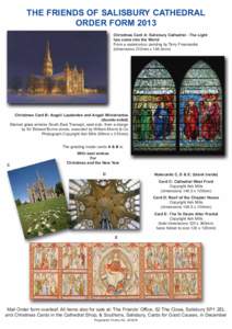Credit card / Christmas card / Salisbury Cathedral / Baseball cards / Wiltshire / Collecting / Playing card
